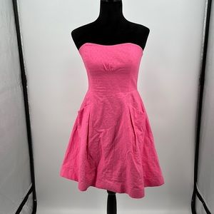 Lilly Pulitzer Pink Strapless Dress